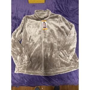 32 DEGREES Heat Women's Plush Full Zip Jacket XXL Goat Tan